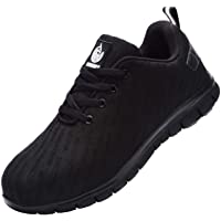 Zapatillas de Seguridad Hombre-Trabajo con Puntera de Acero Transpirable Reflectante Botas de Seguridad